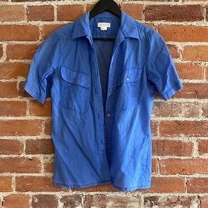 Vintage blue cotton top